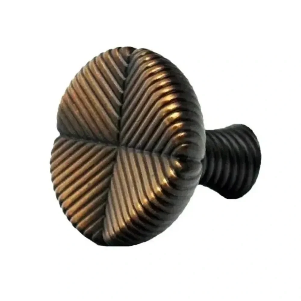 Lot of 48 Allen + Roth Aged Brass Round Cabinet Knobs New w/ Screws